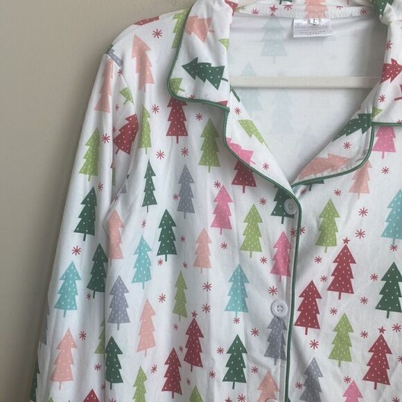 Sugar Bee Christmas Novelty Pajama Top L - Picture 2 of 6
